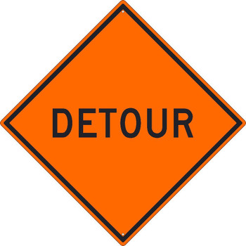 Detour Sign - 30X30 - .080 Hip Ref Alum - TM190K