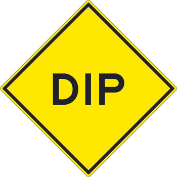 Dip Sign - 30X30 - .080 Hip Ref Alum - TM263K