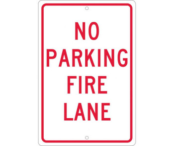 No Parking Fire Lane - 18X12 - .063 Alum - TM3H