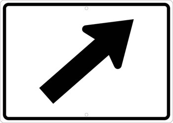 Diagonal Arrow Right Sign 15 X 21,.080 Egp Ref Al