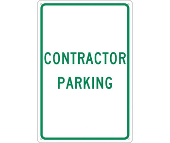 Contractor Parking - 18X12 - .040 Alum - TM50G