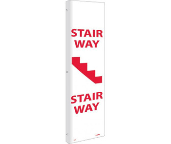 Flange - Stairway - 18X4 - Rigid Plastic - TV47