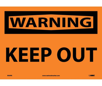 Warning: Keep Out - 10X14 - PS Vinyl - W59PB