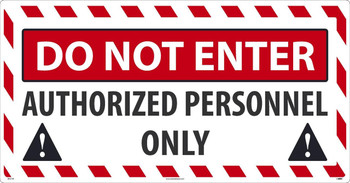 Do Not Enter Large Wall And Floor Sign - 24X46 - Texwalk - WF01TW