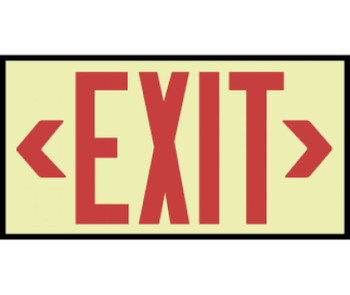 Exit - Globrite - Framed - Red - 8.25 X 13.25 X .75 - 7210
