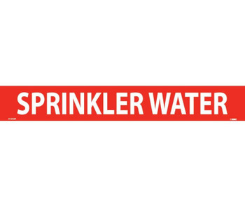 Pipemarker - PS Vinyl - Sprinkler Water - 2X14 1 1/4" Cap Height - A1242R