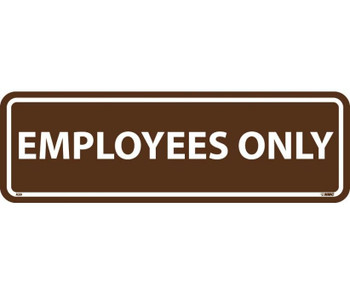 Employees Only - 3 1/2X11 - .125 Acrylic - AS9