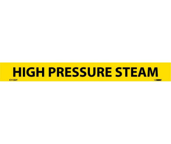 Pipemarker - PS Vinyl - High Pressure Steam - 1/18 7 - C1132Y