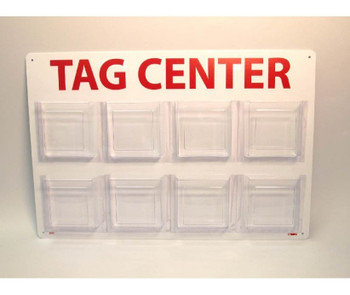 Tag Center W/8 Pockets - 15 3/4X23 1/2 - .085 Styrene - ESTC