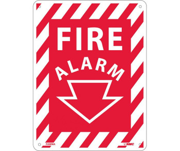 Fire Alarm - 12X9 - .040 Alum - FAWMA