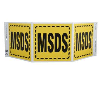 Tri-View - Msds - 7.5X20 - Recycle Plastic - GW3058