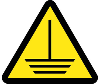 Label - Graphic For Electric Ground Hazard - 4In Dia - PS Vinyl - ISO455AP