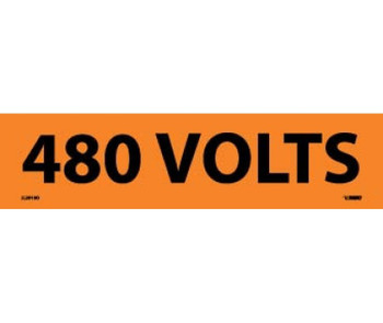 Voltage Marker - PS Vinyl - 480 Volts - 2 1/4X9 - 72/Roll - J2010O