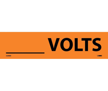 Electrical Markers - ____Volts - 2.25X9 - PS Vinyl - Pack of 25 - JL2036O