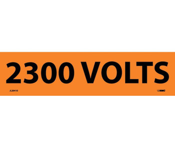 Electrical Markers 2300 Volts 2.25X9 Ps Vinyl 25/Pk