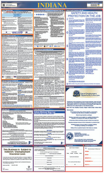 Labor Law Poster - Indiana - State And Federal - 40X24 - LLP-IN