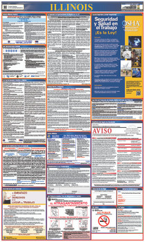 Labor Law Poster - Illinois - (Spanish) -State And Federal - LLPS-IL