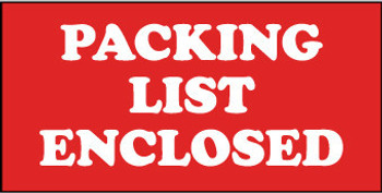 Labels - Shipping And Packing - Packing List Enclosed - 1.38X3 - PS Paper - 500/Roll - LR20AL