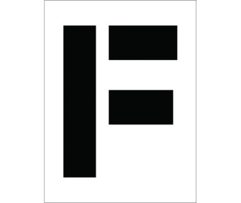 Stencil - Letter F - 12" - PMC12-F