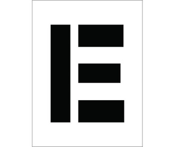 Stencil - Letter E - 8" - PMC8-E