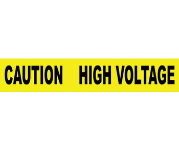 Tape - Barricade - Caution High Voltage - 3 Mil 3"X1000' - PT11