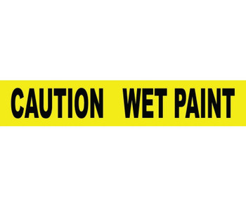 Tape - Barricade - Caution Wet Paint - 3 Mil 3"X1000' - PT48