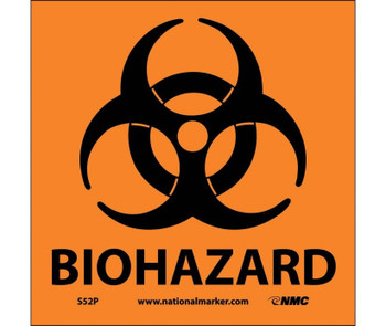 Labels Biohazard 3X3 Ps Paper 500/Rl