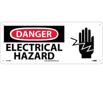 Danger: Electrical Hazard (W/Graphic) - 7X17 - Rigid Plastic - SA158R