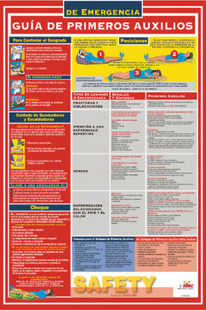 Poster - First Aid Guide - Spanish - 24 X 18 - SPPST002