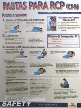 Poster - Cpr Guidelines - Spanish - 18X24 - SPPST004