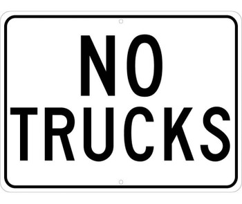 No Trucks - 18X24 - .080 Egp Ref Alum - TM134J