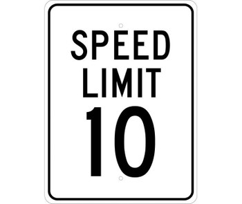 Speed Limit 10 - 24X18 - .080 Egp Ref Alum - TM18J