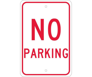 No Parking - 18X12 - .080 Egp Ref Alum - TM1J