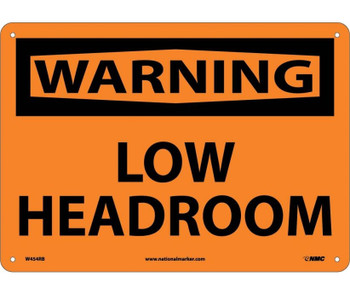 Warning: Low Headroom - 10X14 - Rigid Plastic - W454RB