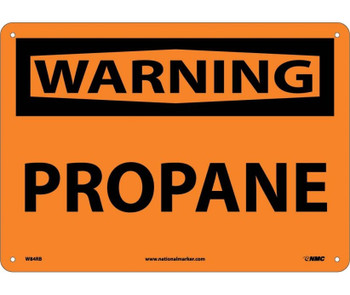 Warning: Propane - 10X14 - Rigid Plastic - W84RB