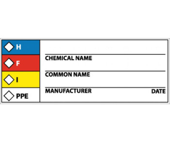 Rtk Hazard Warning Label - 1 1/2 X 4 - PS Vinyl - 500/Roll - WOL9ALV