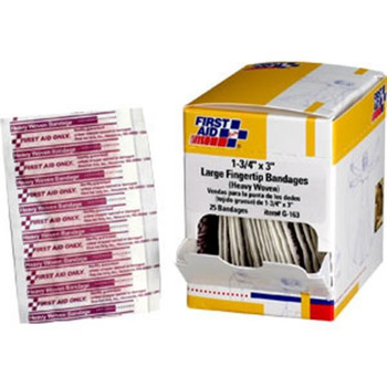 Heavy Woven Fingertip Bandage, 1 3/4" x 3", 25/Box - G163