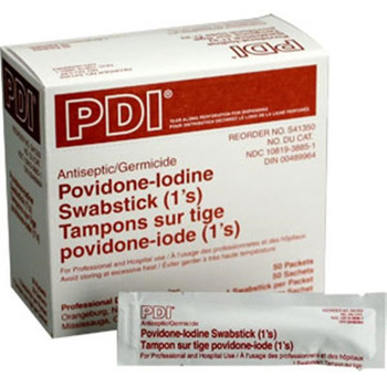 PVP Iodine Swabs (Unitized Refill), 50/Box - M318