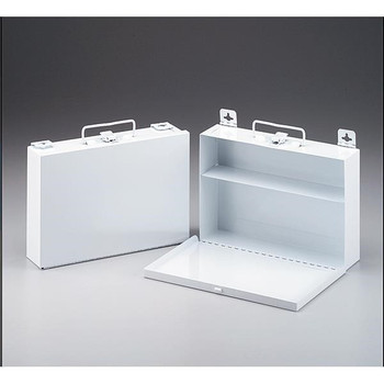 First Aid Kit Cabinet (Empty), 10 1/2"L x 7 1/2"H x 2 1/2"W, Metal, 1/Each - M5022