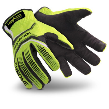 HexArmor Chrome Series Hi-Vis SlipFit 4033 Cut A8 Glove