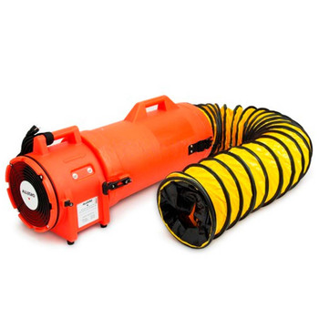 Allegro 8" Plastic COM-PAX-IAL Blower w/ Canister & 25' Ducting - 9533-25