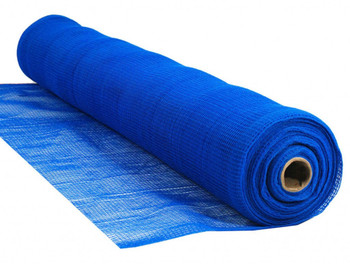 Blue Flame Retardant 1/4" Mesh Debris Netting - 12' x 150'