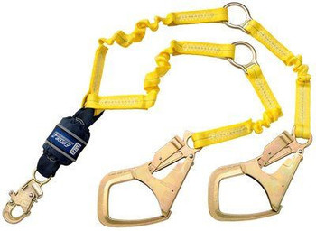 3M DBI-SALA Force2 Hi-Vis Elastic 100% Tie-Off Shock Absorbing Lanyard 1246152 3M DBI-SALA Force2 Hi-Vis Elastic 100% Tie-Off Shock Absorbing Lanyard 1246152