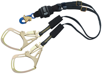 3M DBI-SALA EZ-Stop F2 Arc Flash 100% Tie-Off Adjustable Web Shock-Absorbing Lanyard - Kevlar Fiber - 6 ft - 1246352