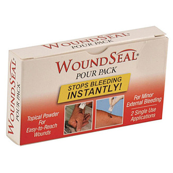 WoundSeal Blood Clot Powder, Pour Packs, 2/Box -