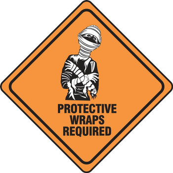 Halloween Signs: Protective Wraps Required 4" x 4" PF-Cardstock 1/Each - HAL101