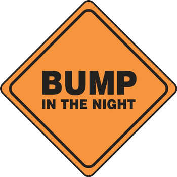 Halloween Signs: Bump In The Night 4" x 4" PF-Cardstock 1/Each - HAL106