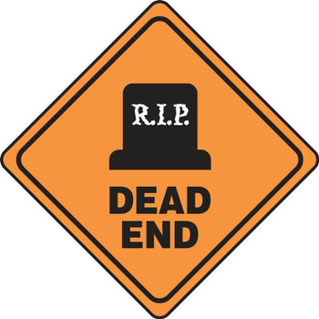 Halloween Signs: R.I.P. Dead End 4" x 4" PF-Cardstock 1/Each - HAL107