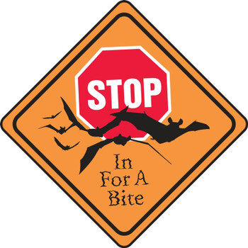 Halloween Signs: Stop In For A Bite 4" x 4" PF-Cardstock 1/Each - HAL127