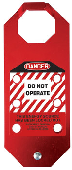 STOPOUT OSHA Danger Aluma-Tag Hasps: Do Not Operate - KDH641